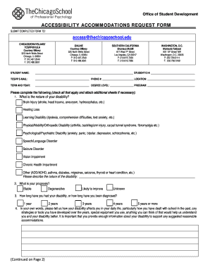 Accessibility Accommodations Request Form