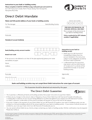 Direct Debit Mandate