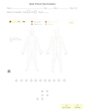 Spine Patient Questionnaire