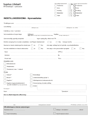 Hiring Recommendation Form