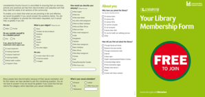 Leicestershire Library Membership Form