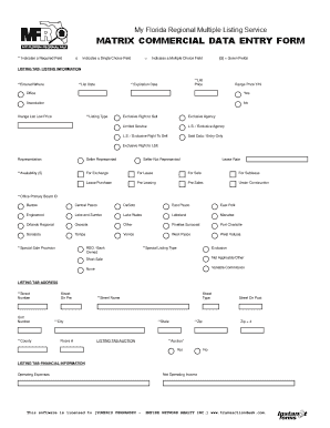 Real Estate Listing Form