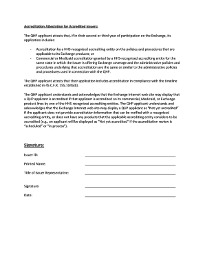 Accreditation Attestation for Accredited Issuers