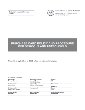 Raise request form - DECD Policy Template - Department for Education and Child