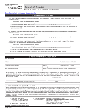 Demande d’information