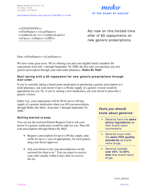 Medco Zero Copay Letter