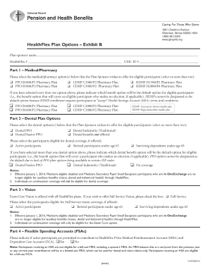HealthFlex Plan Options Form