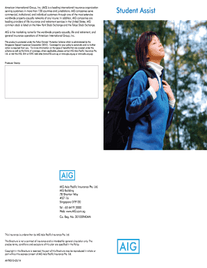 Student Assist Insurance Application Form