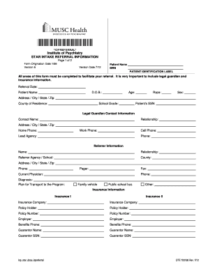 STAR Intake Referral Form