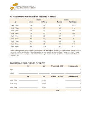 Proposition d’assurance vie facultative