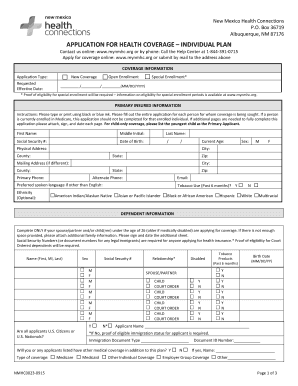 New Mexico Health Coverage Application