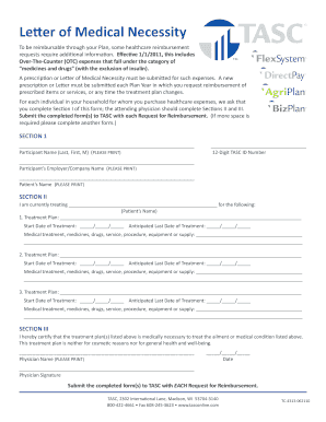 Letter of Medical Necessity