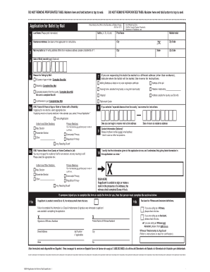 Texas Ballot by Mail Application