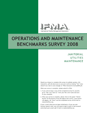 IFMA Operations and Maintenance Benchmarks Survey 2008