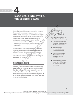 Mass Media Industries Economic Game