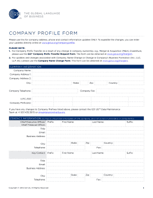 Company Profile Form