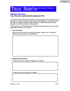 Personal Leadership Development Plan
