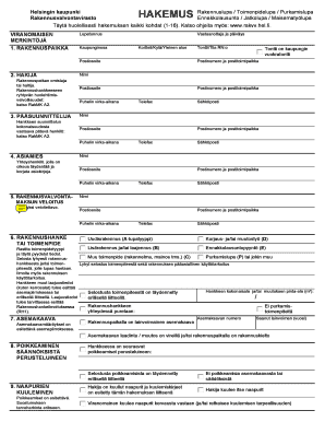 Helsinki Building Permit Application