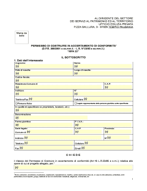 Permesso di Costruire in Accertamento di Conformita
