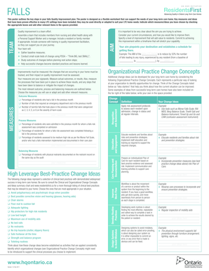 Falls Quality Improvement Plan Poster