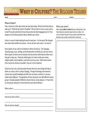 What is Culture Worksheet
