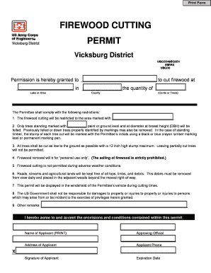 Firewood Cutting Permit