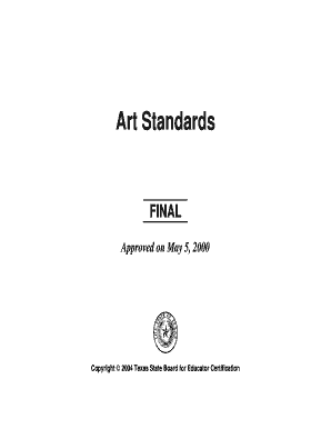 Fillable Online Art Standards Fax Email Print - pdfFiller