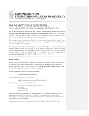 Scotland Local Democracy Survey
