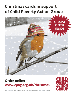 Child Poverty Action Group Christmas Card Order Form