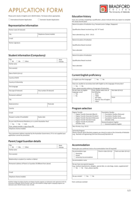 International Student Application Form