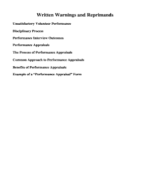 Volunteer Performance Appraisal Form