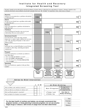 Integrated 5 P'S Screening Tool