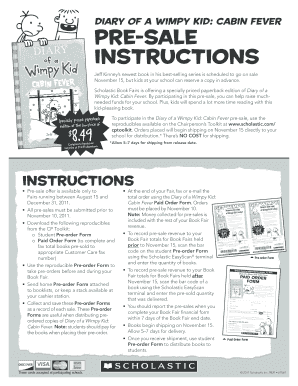 Diary of a Wimpy Kid: Cabin Fever Pre-Sale Form