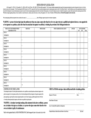 Michigan Joint Custody Legislation Petition
