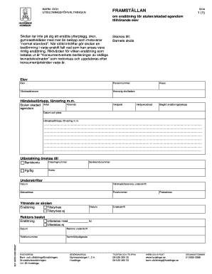 Swedish School Property Compensation Form