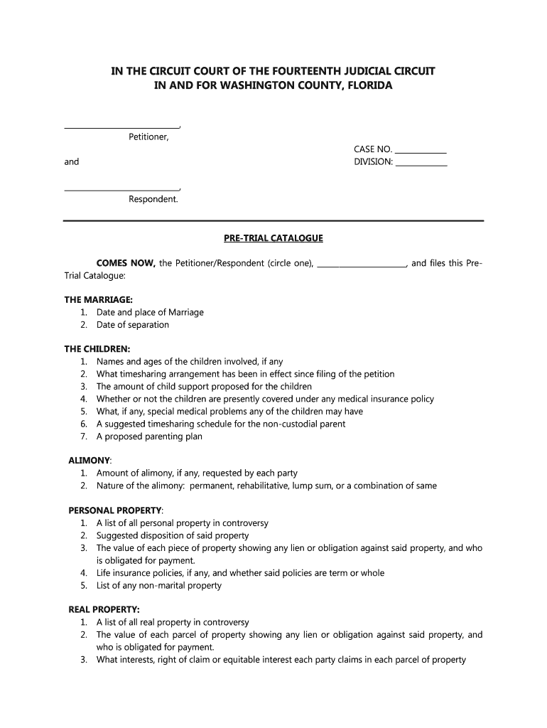 pretrial catalogue florida Preview on Page 1