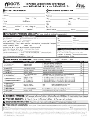 Hepatitis C Virus Specialty Care Program