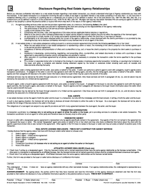 Michigan Real Estate Agency Relationship Disclosure