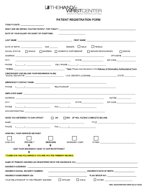 Patient Registration Form