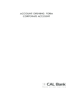 Corporate Account Opening Form