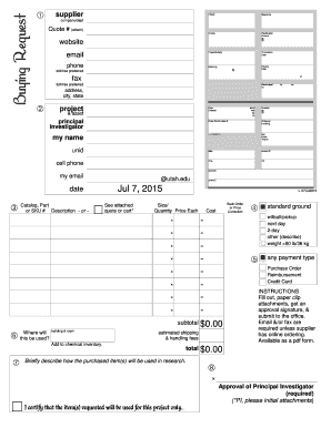 Purchase Order Form