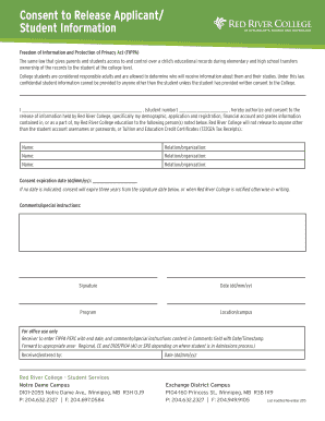 Consent to Release Student Information Form