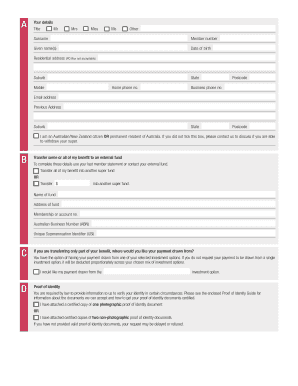Super Benefit Transfer Form