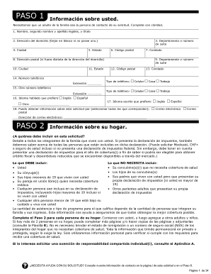 Solicitud de cobertura de salud y ayuda en el pago de costos