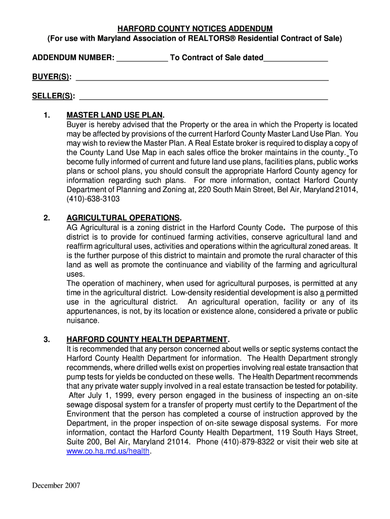 notice of addendum Preview on Page 1