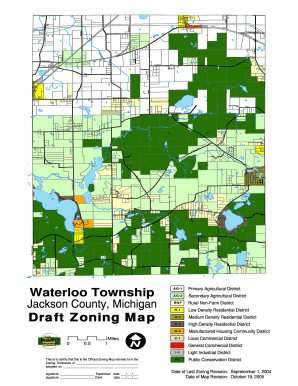 jackson county zoning map Fillable Online Waterloo Township Jackson County Michigan Draft jackson county zoning map