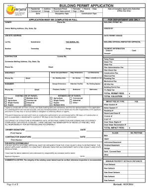 Building Permit Application