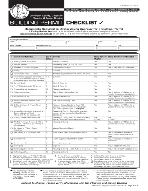 Building Permit Checklist