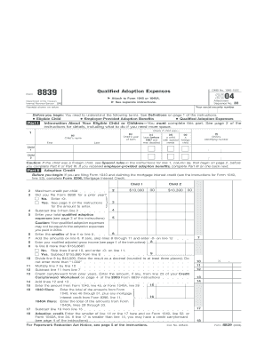 IRS Form 8839