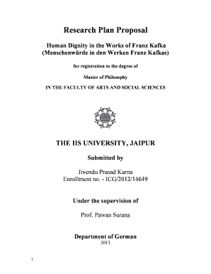 cover page of phd proposal